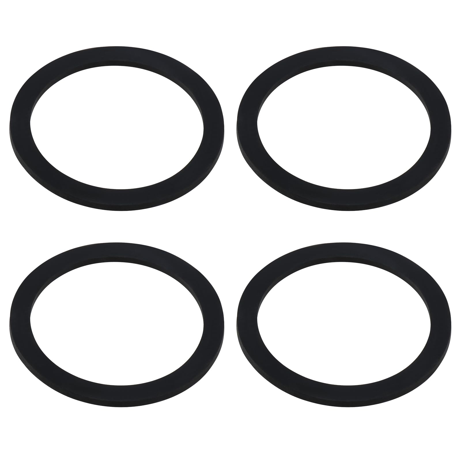 ECSiNG 4PCS 90mm Shower Tray Base Trap Waste Spare Rubber Waste Seal 105mm x 85mm x 4mm Spare Rubber Washer for Bathroom Shower Tray Waste O Ring