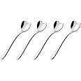 Alessi Sug.Sp.Set Il Caffe'Alessi 4 Piece Spoon Set, Silver