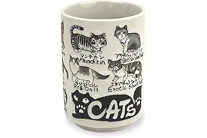 MINO WARE JAPAN -Japanese Unomi-Pottery 9 fl oz, Tea Cup, Mug, Sushi Made in Japan (C3-26 Cat)