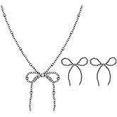 TianRan Navajo Pearl Necklace Western Jewelry for Women Cowgirl Navajo Pearls Bow Necklace Earrings Set