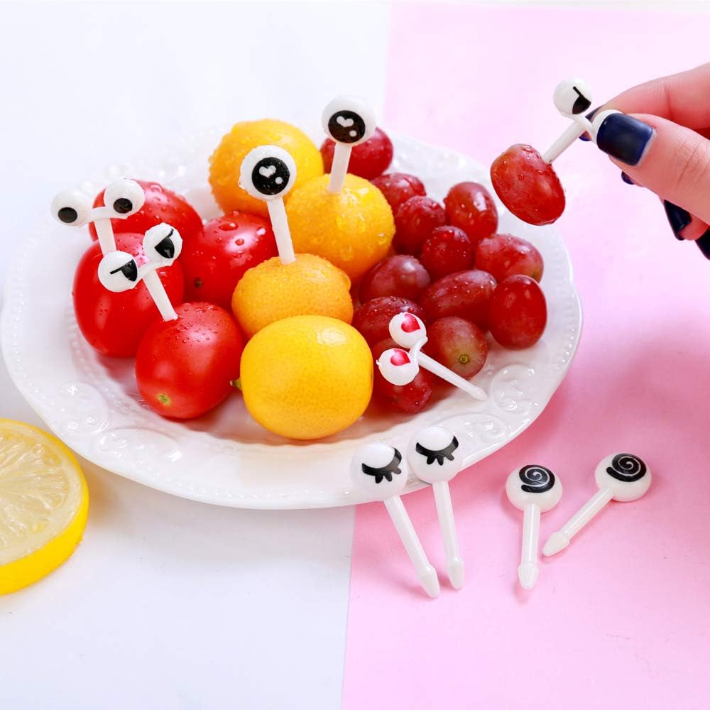 CKANDAY Set of 40 Lovely Animal Food Fruit Picks Forks - Image 3