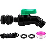 Plastics Rain Barrel Spigot Kit High Flow Valve