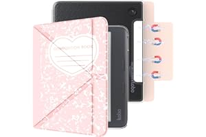 E NET-CASE Detachable Magnetic Case for 7" Kobo Libra Colour (2024) / Kobo Libra 2 (2021) eReader, Ultra Clear Back Scratch-P