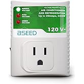 BSEED Surge Protector for Refrigerator, Wall Power Surge Protector Plug in for TV, Computer, Washing Machine, Freezer and Home Appliances, 120VAC, 20Amp, 2400Watts, 1 Pack