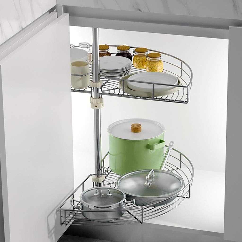 Amazon Com Kitchen Cabinet 180 Degree Corner Carousel Storage