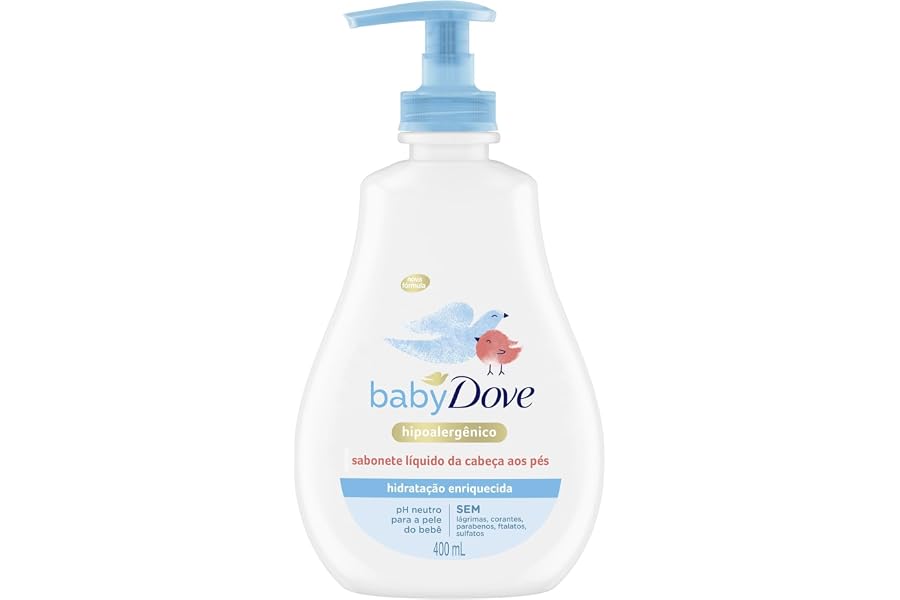 Baby Dove Sabonete Líquido Da Cabeça Aos Pés Hidratação Enriquecida 400Ml