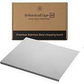 Stainless Steel Cutting Board, Preparation Board with Lip, Dishwasher Safe | Non-Toxic 304 Stainless steel, Rust &amp; Stain Resistant, 18x14 in