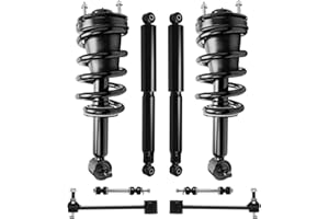 Detroit Axle - 8pc Struts Shocks Kit for Chevy GMC Suburban Yukon XL 1500 Avalanche Tahoe Escalade ESV EXT 2 Front Struts 2 Rear Shock Absorbers 4 Front & Rear Sway Bar Links Replacement Suspension