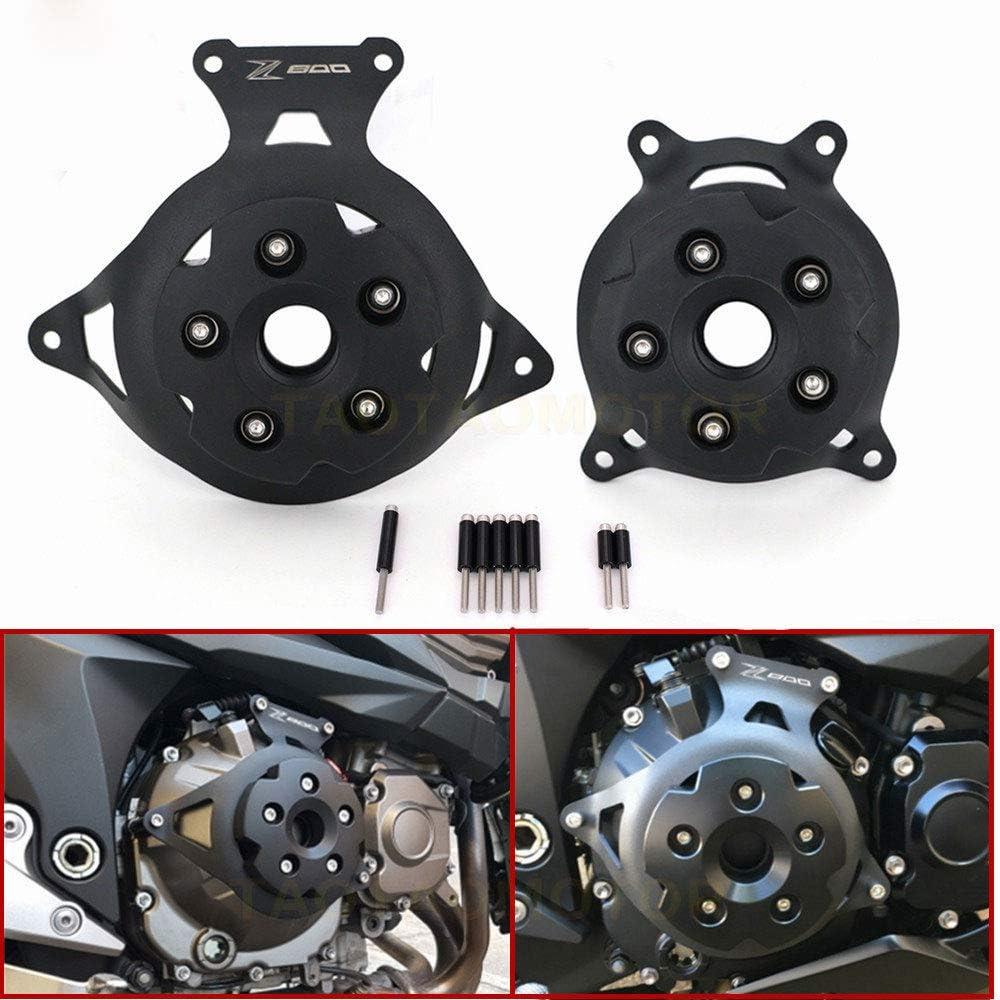 elegantstunning Motorcycle Engine Stator Cover Engine Guard Protection Side Shield for Kawasaki Z750 Z800 2013-2017