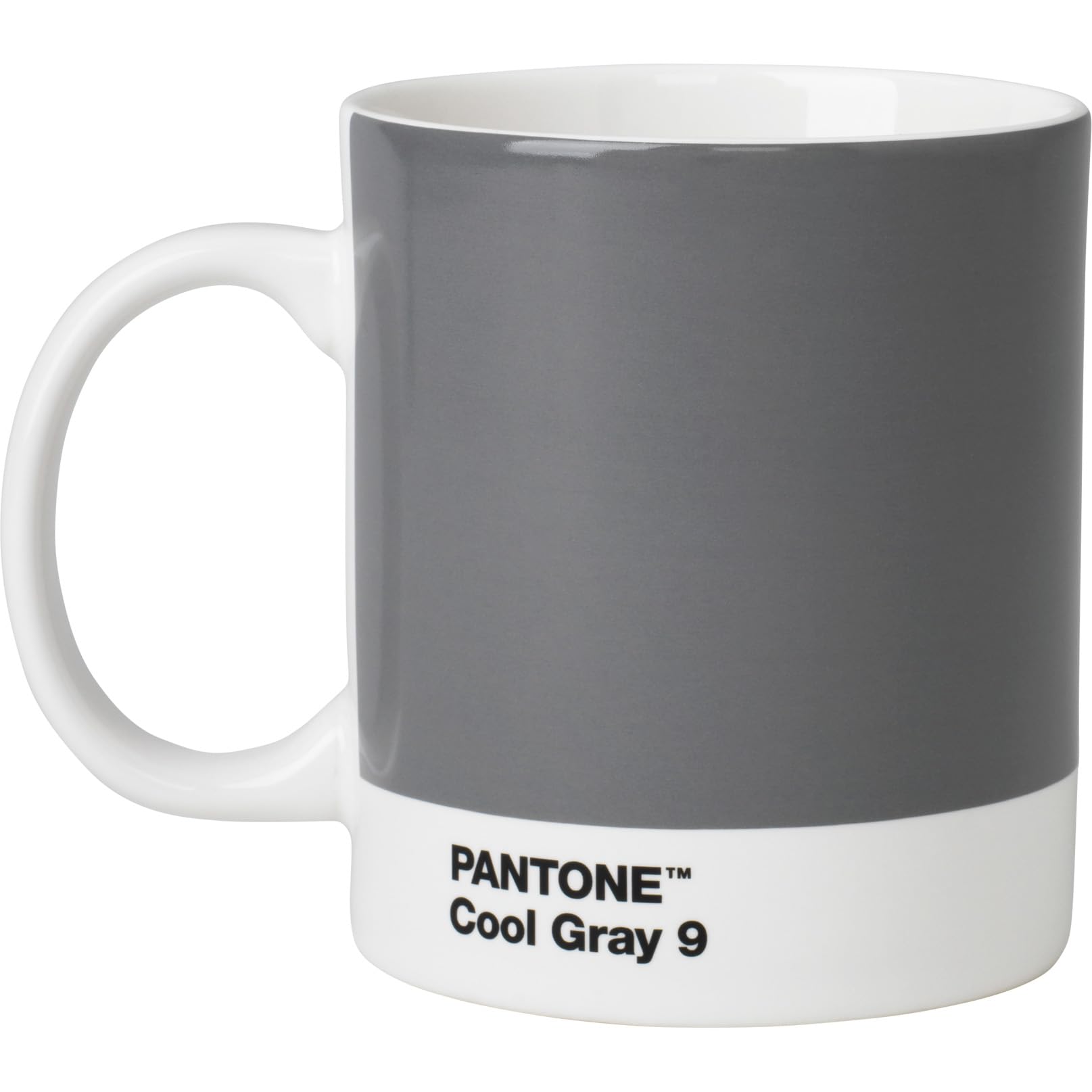 Copenhagen Design Pantone Mug, Coffee/Tea Cup, fine China (Ceramic), 375 ml, Cool Gray 9 C, Porcelain, Grey/White, 1 Count (Pack of 1) — image 1