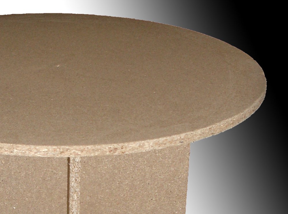 affordable GiftsScotland Flat Pack Self Assembly Round Chipboard