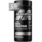 MuscleTech Platinum Creatine Monohydrate Capsules - Creapure Creatine | Pre &amp; Post Workout Muscle Builder, Muscle Recovery &amp; Energy Boosting Supplement for Men &amp; Women - 100 Veggie Pills