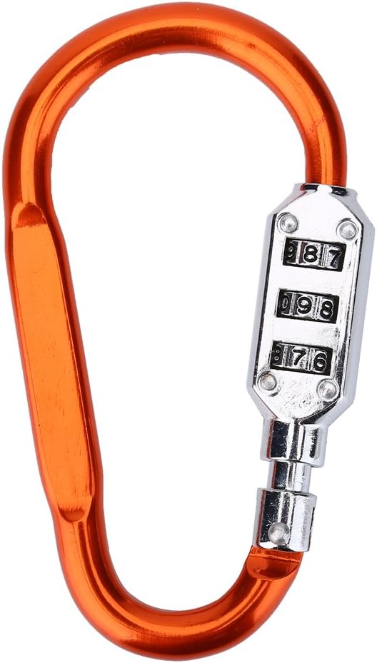 Locking Sports & Outdoors Resettable Solid Climbing Carabiner with 3