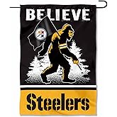 Pittsburgh Steelers Bigfoot Sasquatch Believe Yard Garden Banner Flag