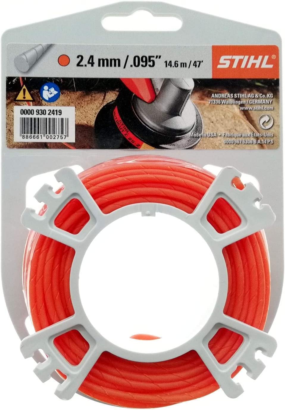 Stihl 9302415 Round and Quiet Roll 1.6 mm 20 m