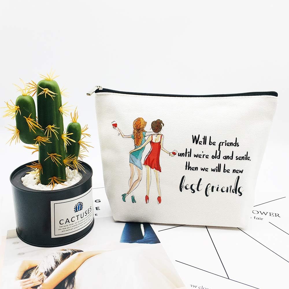 Friendship Gifts: Personalized Makeup Bag Pouch for Women - Birthday, Christmas, White, 26*20*0.6cm - Image 5