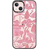 CASETiFY Compact iPhone 13 Case [4 ft. 2X Military Grade Drop Protection/Slim/Lightweight] - Cheetah Paradise Pink - Clear Black