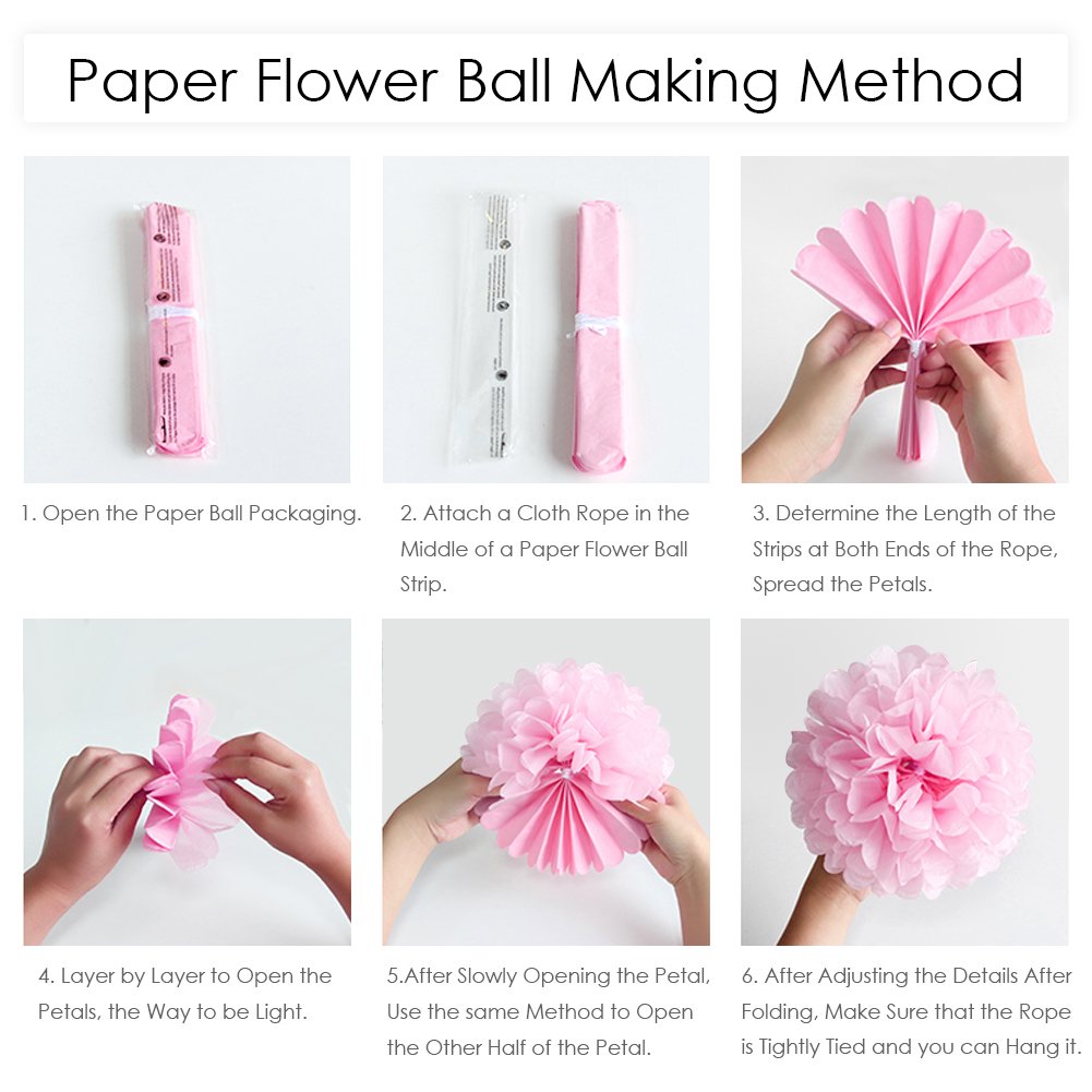 Amteker Party Birthday Decorations, Happy Birthday Banner Flags, 9 Tissue Paper PomPoms, 40 Latex Balloons, 20 Heart Balloons, for Birthday, Wedding, Baby Shower, Parties, Main Decorations