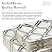 Silver Spoons PARTY DISPOSABLE 36 PC DINNERWARE SET | 18 Dinner Plates | 18 Salad or Dessert Plates | Heavy Duty Paper Plates | for Upscale Wedding and Dining | Square Metallic Silver - Moroccan Collection