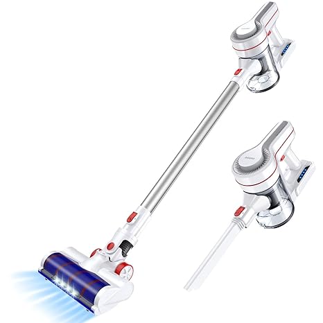 Cordless Vacuum Diggro Stick Vacuum Cleaner 18kpa Powerful Suction Lightweight Rechargeable Handhold Vacuum With Led Headlights Wall Mount For