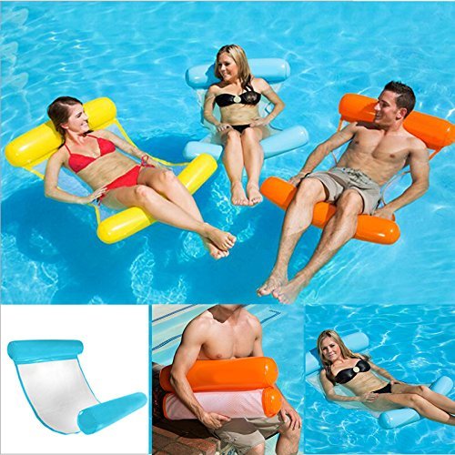 image for MENGDUO Water Hammock Pool Lounger Float Hammock Inflatable Rafts Swim