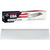 Pit Posse PP3372 Hinged Aluminum Trailer Door Slider Plate Floor Gap Cover Ramp - Made in USA - Enclosed Trailer (72 x 9)