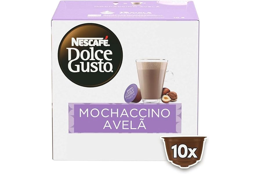 Dolce Gusto Mochaccino Em Cápsula Avelã Nescafé Caixa 170G 10 Unidades