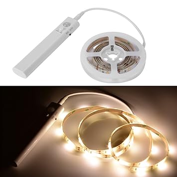 Flexible LED Strip Lights With PIR Motion Sensor Kitchen Bed Decorative Lighting