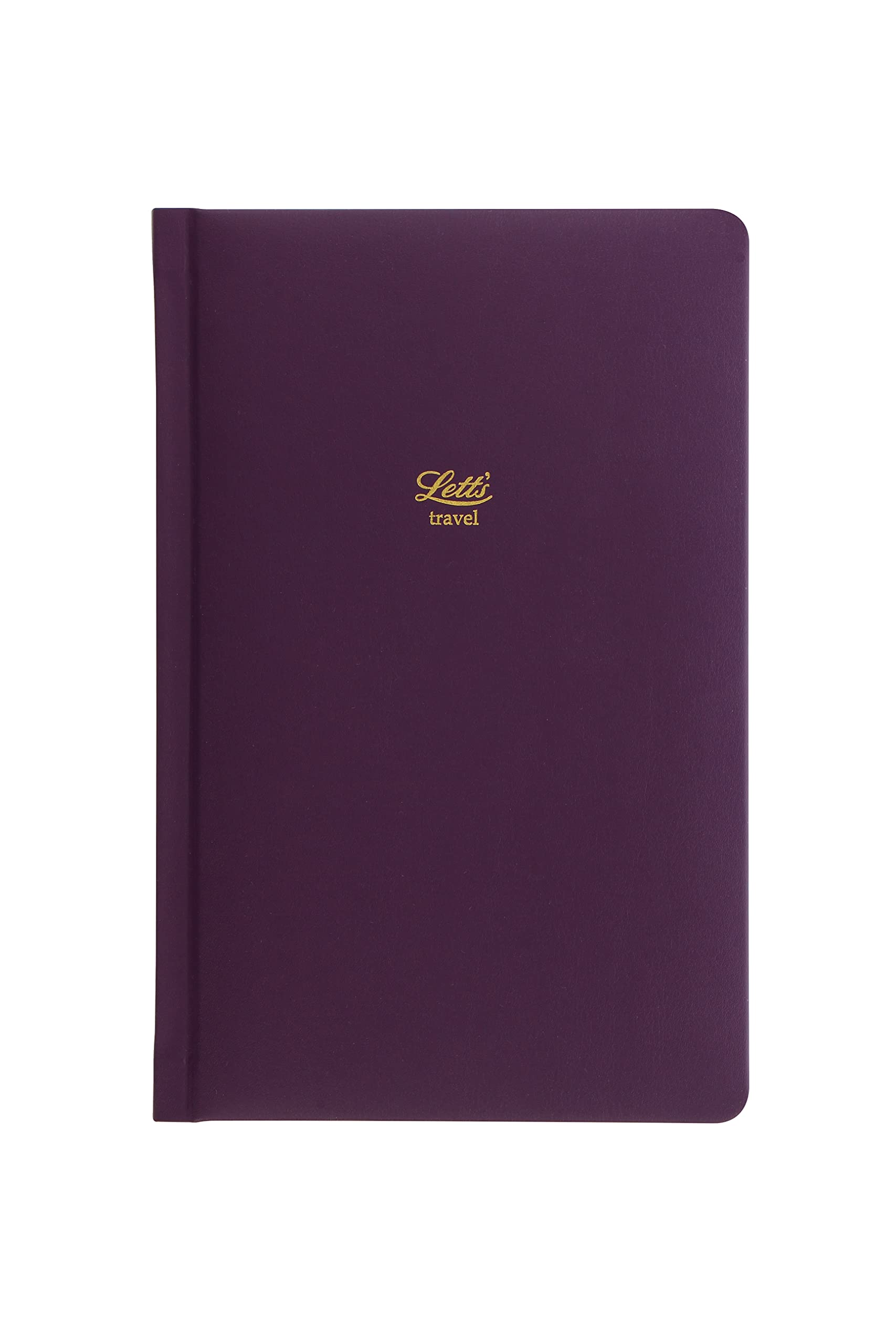 Letts Signature leather travel journal - purple