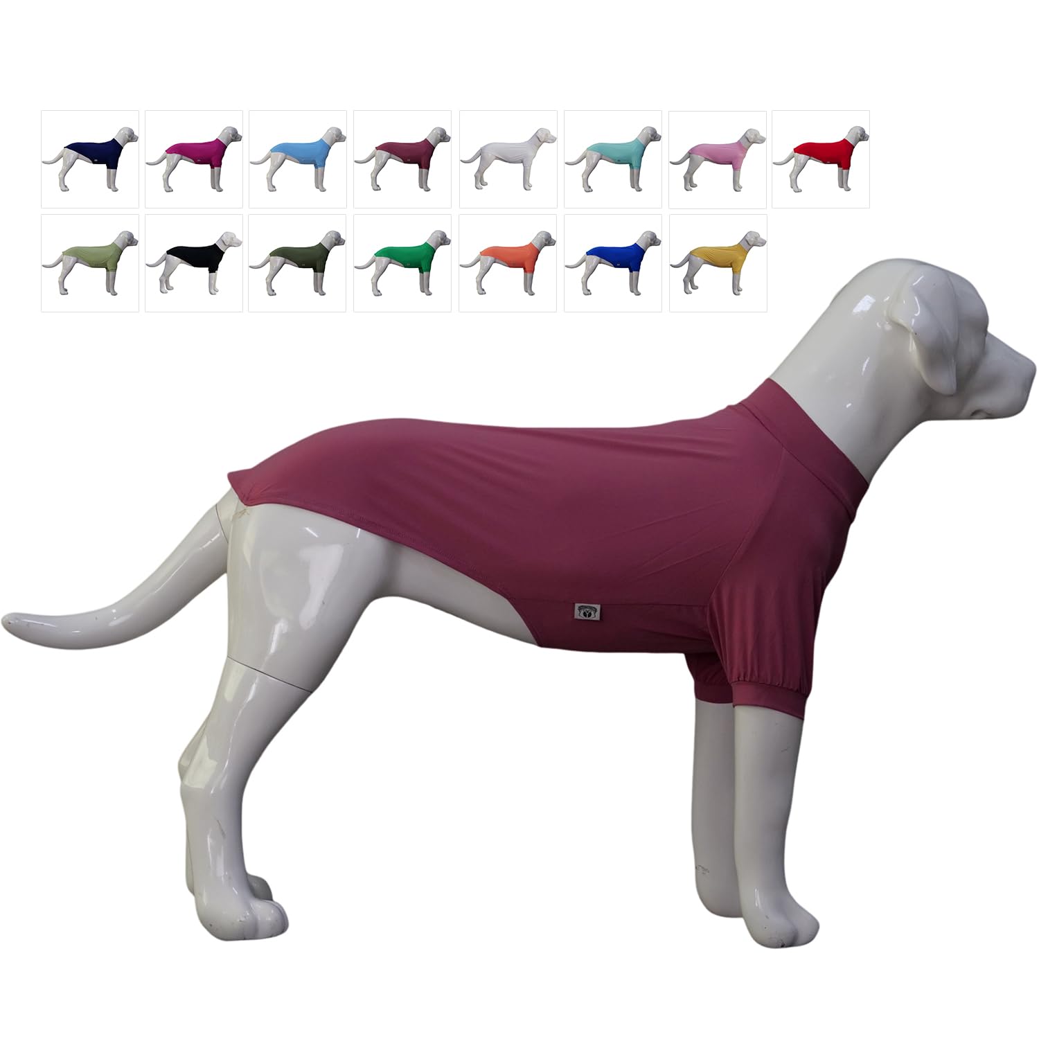 LoveLongLong Spring Summer Cooling Dog T-Shirt with UV Protection and Moisture-Wicking Fabric Blank Color Taro purple XS