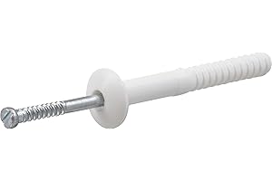 HILLMAN FASTENER 370567 TRS Nylon Anchor, 1/4X2, Silver/White