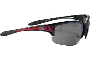 SPORTS ACCESSORY STORE Mississippi Rebels Ole Miss Black Red Elite Sport Sunglasses S7JT