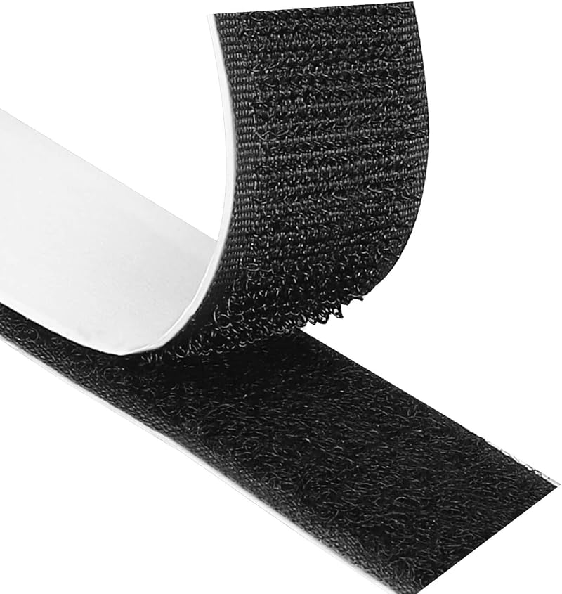 Blooven 3 m Hook and Loop Tape 30 mm Self Adhesive Black