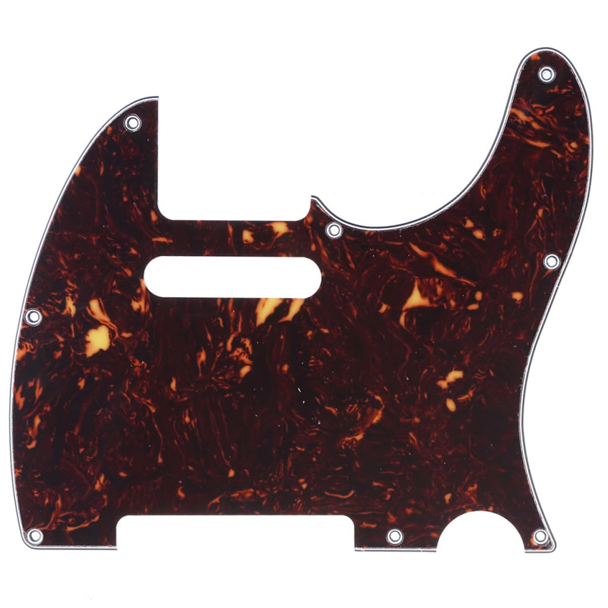 Musiclily Pro 8-Hole Guitar Tele Pickguard for JPN Made Fender Japan Telecaster, 4Ply Tortoise Shell