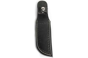 Hulara Genuine Leather Knife Sheath – Handmade Leather Knive Holder with Belt Loop, Fits 4-10" Blade – Fixed Blade Knife Sheaths, Knifes Scabbard for Belt
