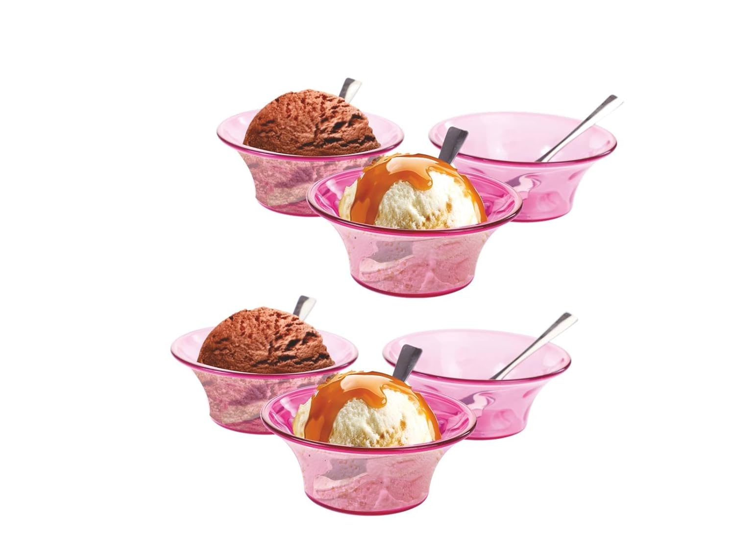 Buy ROXA Plastic Unbreakable Ice Cream Bowls/Desert Bowl/Pudding Cup