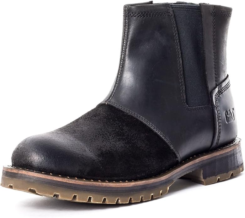 Caterpillar Staten Mens Chelsea Boots Black 11 UK Chelsea