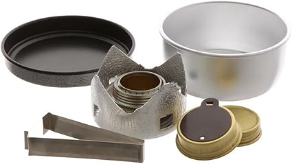 Réchaud à Alcool - COLAXI - Brûleur En Métal - Portable - Stable - 17,7 Cm X 8 Cm - Sport