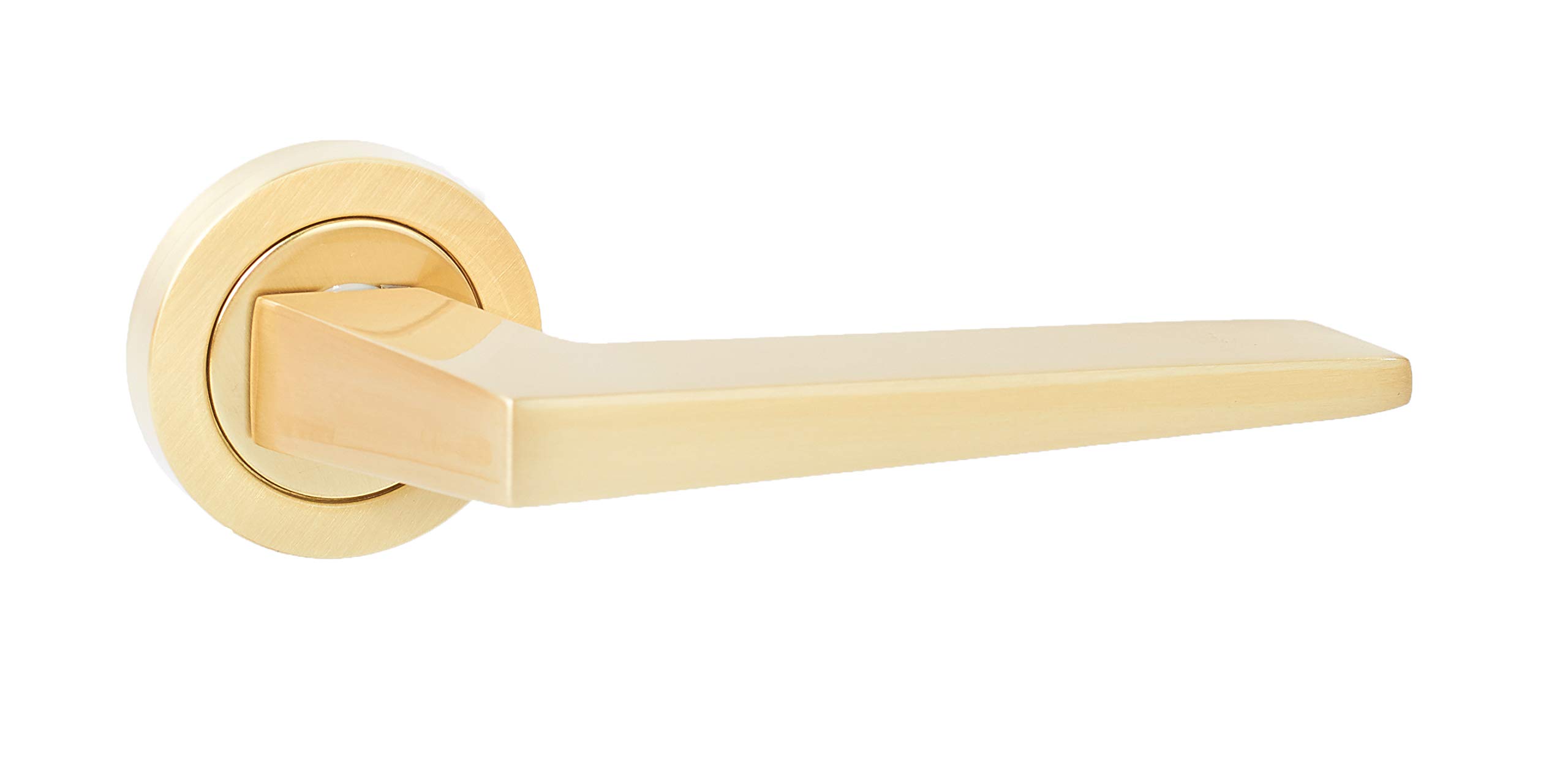 Right Hand Crank Brass Manufactured in Spain. Satin Brass. Semi-Gloss Varnish Rosette Diameter: 50 mm.