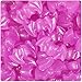 BEADTIN Purple Glow 25mm Halloween Bat Pony Beads (24pc)