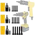 HIFESON Pneumatic Self-Locking Rivet Nut Gun Head(Replacement Mandrel Each 5pcs）for Pneumatic Rivet Nut Gun (1/4, 5/16, 3/8)