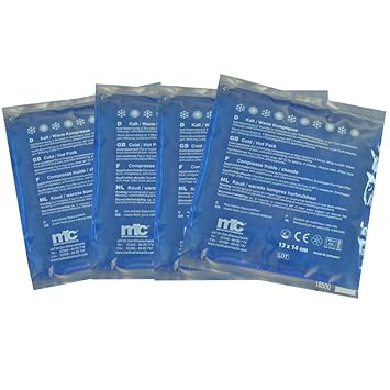 4 x Kalt-Warm-Kompressen 13 x 14 cm, Kühlkissen, Kompresse, Kältekissen, Gelkissen