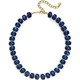 LILIE&WHITE Resin Chunky Beaded Necklace for Women Minimalistic Modern Statement Necklace Jewelry Accessories