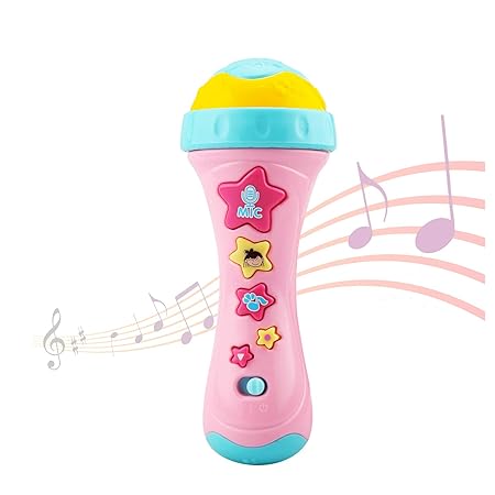 Ellien Mikrofon für Kinder, Kinder mikrofon mit Long-Recording & Voice Change, Musik Karaoke Spielzeug und Tragbares Karaoke 