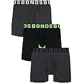 Bonds Men's Underwear Anti-Chafing Boxer Briefs Pack, Chafe Off Men's Boxer Briefs, Viscose/Bamboo Underwear for Men