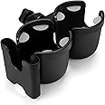 Accmor Stroller Cup Holder with Phone Holder, Bike Cup Holder, Universal Cup Holder for Uppababy Nuna Doona Strollers, 2-in-1 Cup Phone Holder for Stroller, Bike, Wheelchair, Walker, Scooter
