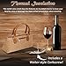 Primeware Wine Clutch Bag (Thermal Insulated) Trendy Women’s Carry Tote | Holds Red & White 750mL Bottles | Trendy Fashion | Incl. Portable Waiter-Style Corkscrew