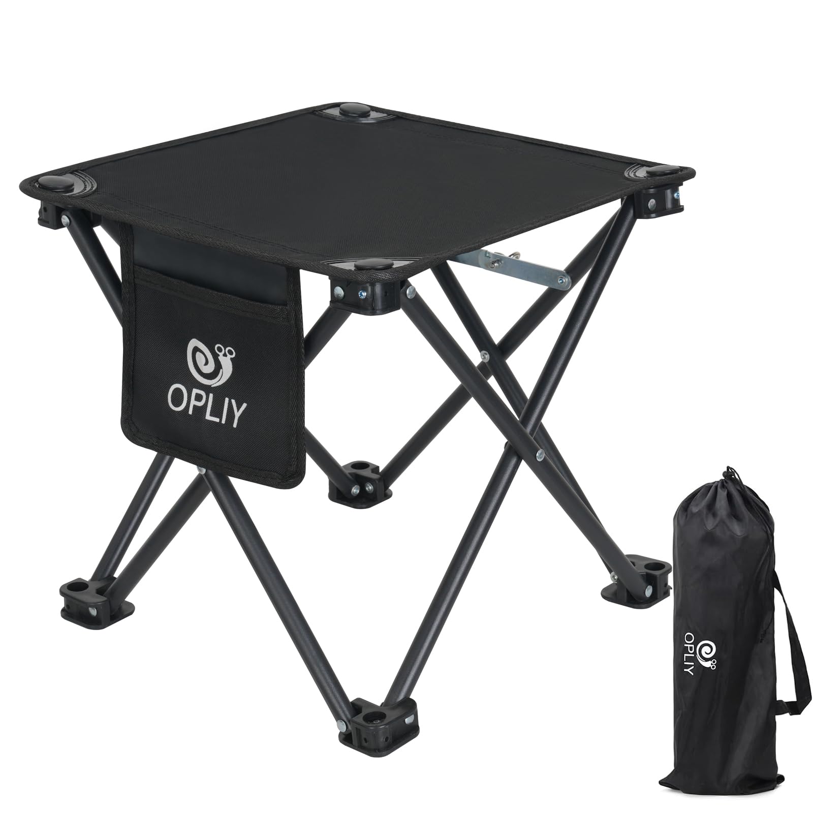 Photo 1 of Opliy Camping Stool Upgrade Foot Stool for Camping Fishing Hiking Gardening and Beach, Camping Seat with Carry Bag (Black)