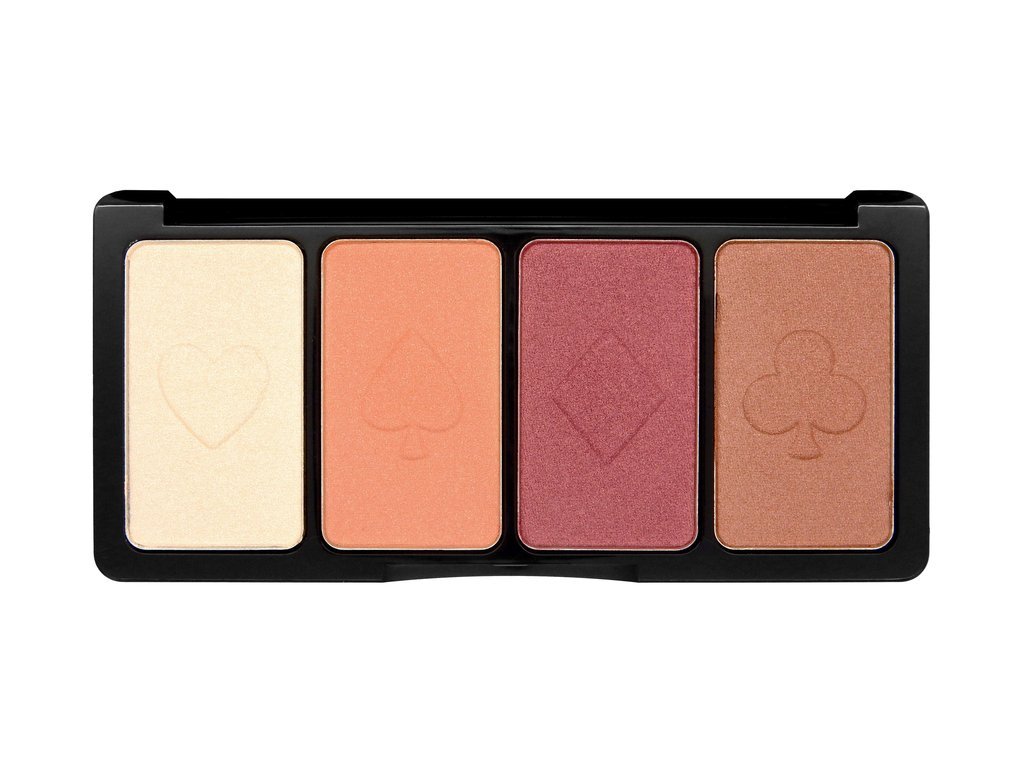 W7 Casino Blush Contour and Highlight Palette for Blushing