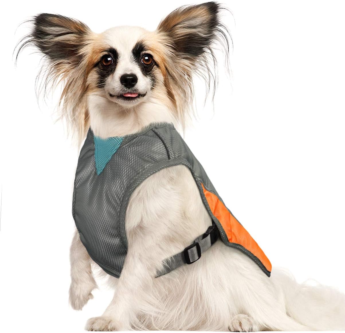 POPETPOP Dog Cooling Vest - Reflective Dog Cooling Coat with Adjustable Side Straps, Pet Cooler Jacket(Size)